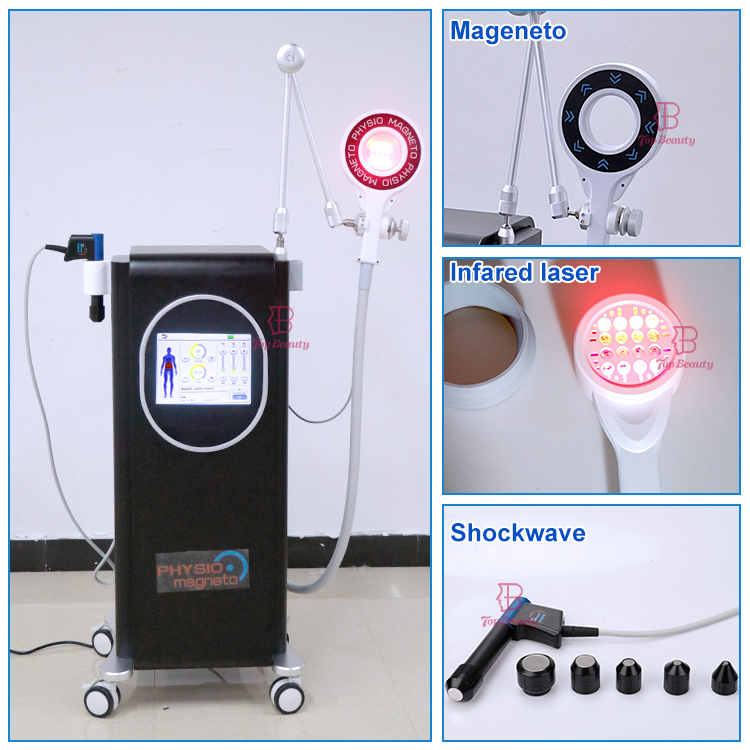 3 In 1 Magnetic Shockwave Laser Physiotherapy Equipment