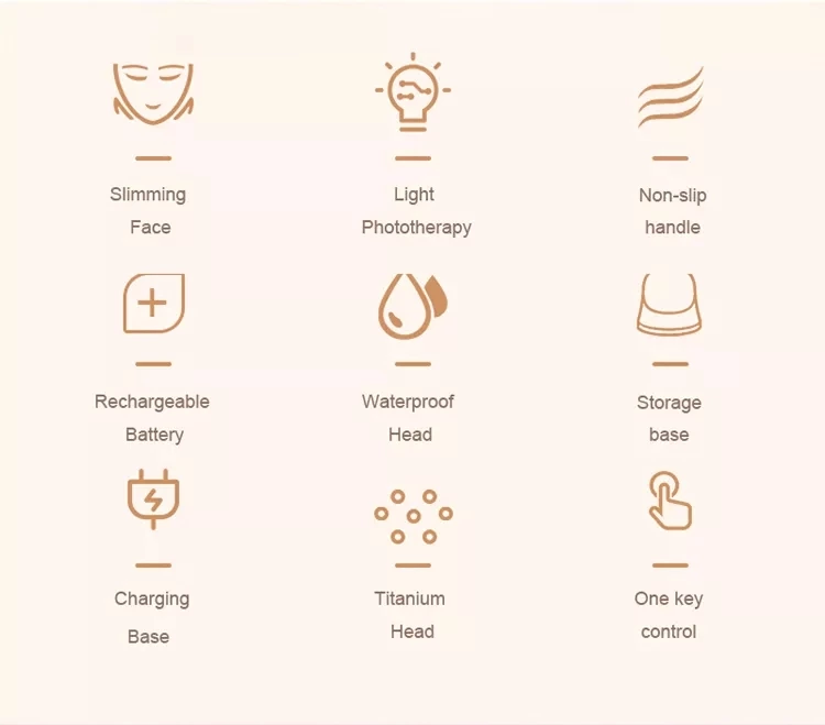Photon Face Lifting and firming skin care beauty machine for led skin care