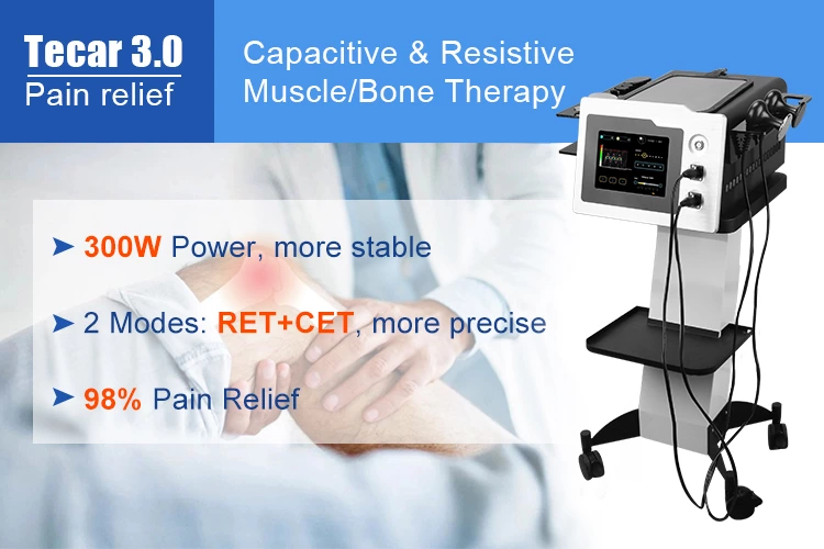 Tecar Therapy Physio Monopolar RF Resistive and Capacitive Machine Tecarterapia Profesional
