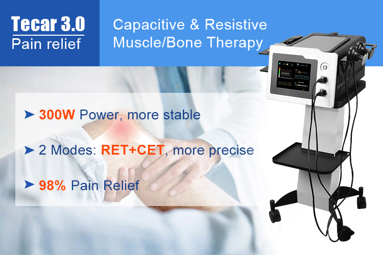Tecar Therapy Physio Monopolar RF Resistive and Capacitive Machine Tecarterapia Profesional