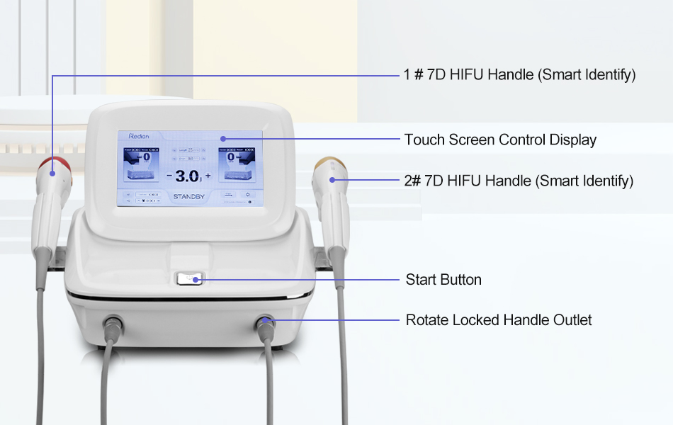 8D HIFU Vmax Hifu Face Lift Beauty Face Wrinkle Remover Body Slimming High Intensity Focused Ultrasound Beauty Machine