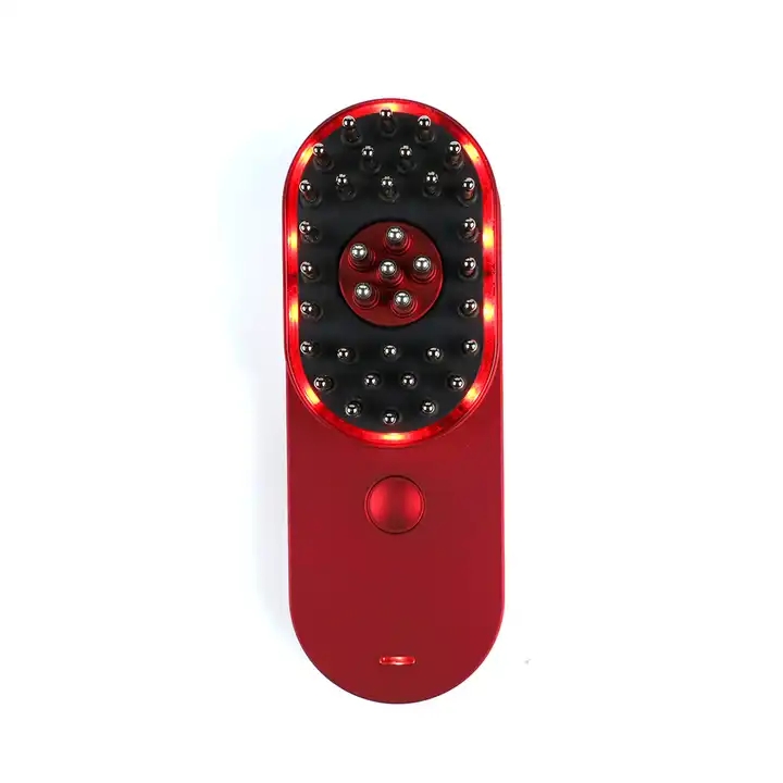 Portable Mini Electric Ionic Hair Brush Anti-Static Scalp Head Massage Comb Hair loss machine treatment Care