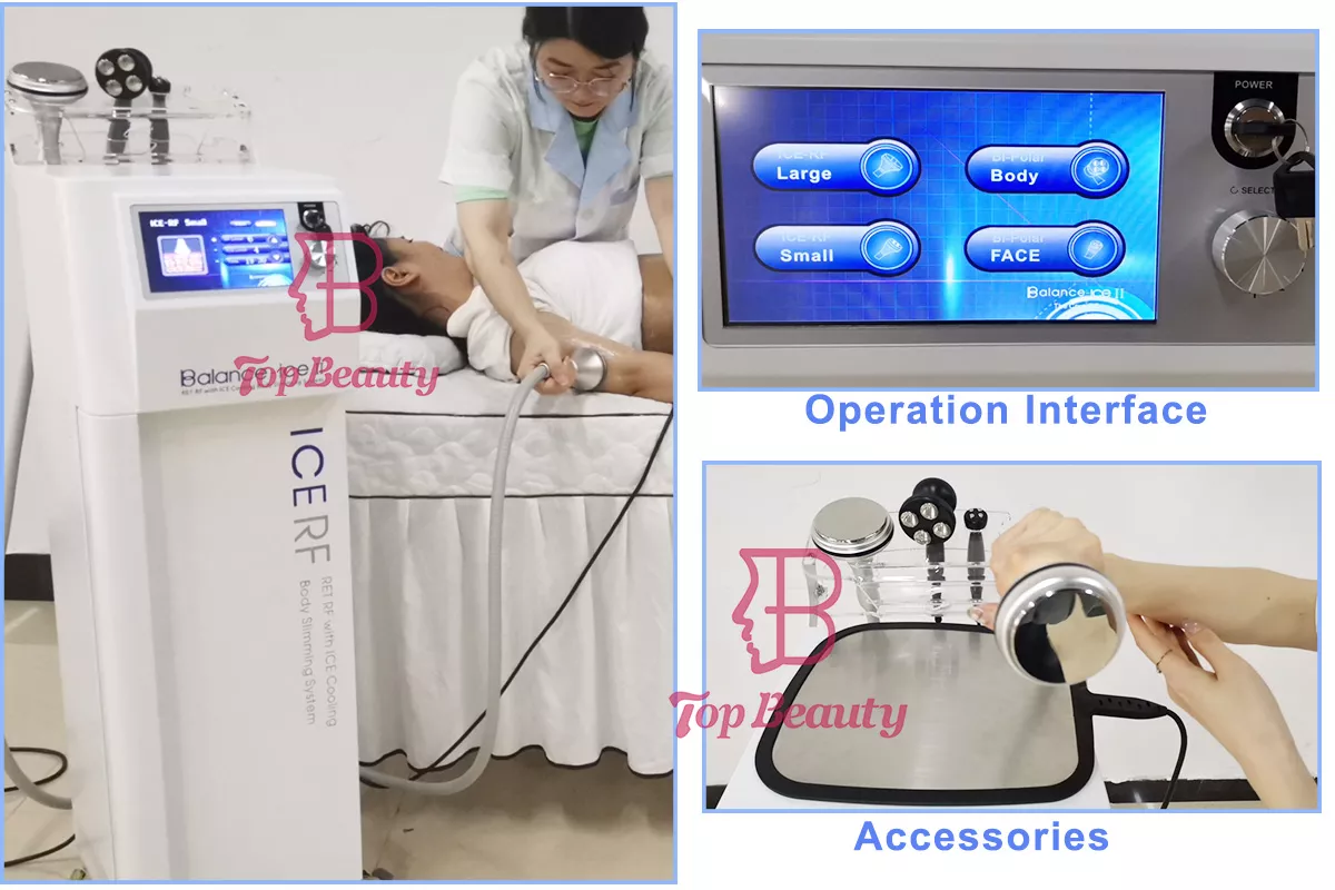 Korea Cooling RF butt lift body sculpting massage rf Face Lifting Body Sliming Machine
