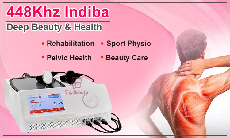 portable pain relief 448Khz tecar therapie indiba physical rehabilitation tecar wave therapy machine