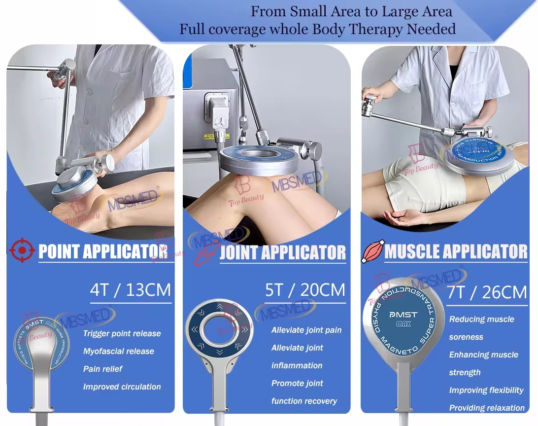 Extracorporeal Magneto-Transduction Therapy CE Certified Body Application Therapy with Pulsed Physio Magnetic Therapy