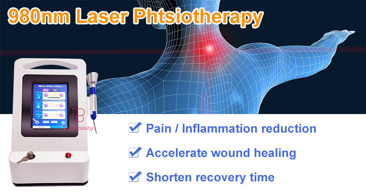 980nm Laser Class 4 Therapy Physiotherapy Cold Laser Healing Machine
