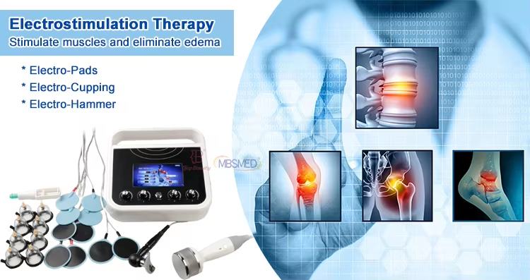 EMS Muscle Stimulator Body Slimming Russian Wave Electrostimulation Fair Cupping Breast Vacuum Therapy Machine