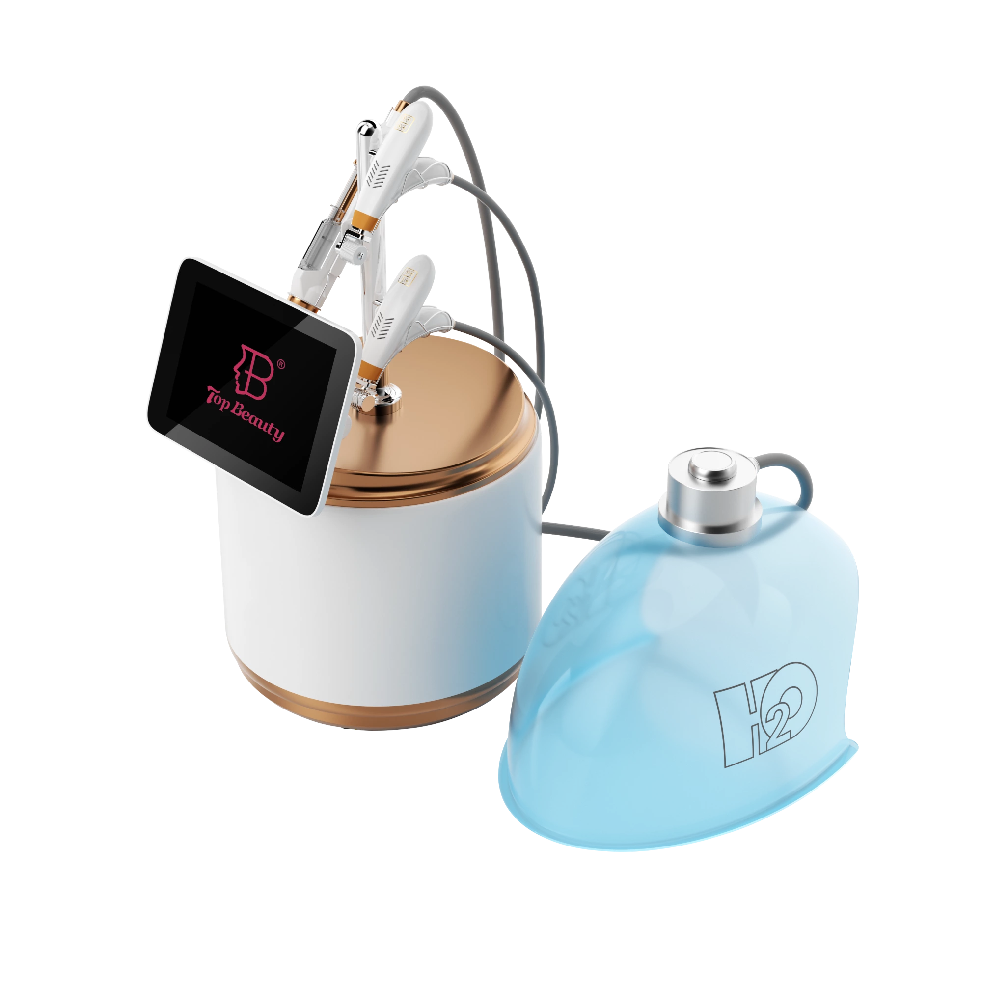 Professional Manufacturer 1:1 Korea Face Oxygen Therapy Mask Dome O2Toderm Oxgen Spray Jet Peel Oxigen Facial Machine
