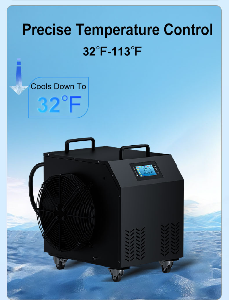 Button Ice Bath Tub Manufacturer Cold Plunge tub Chiller And Filter For Athletes Muscle Recovery Equipment