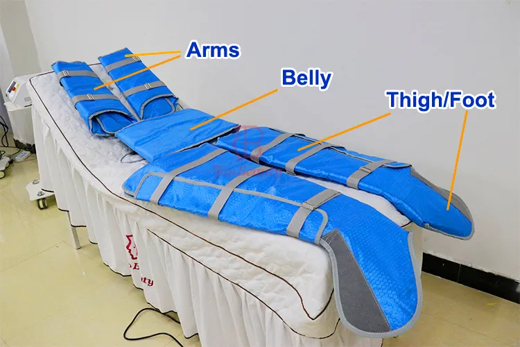 Far infrared air pressure full body slimming suit/vacuum therapy machine
