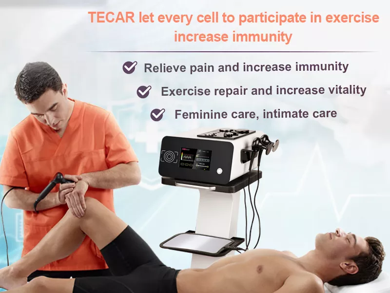 Tecar 2.1 Physiotherapy cet ret rf therapy pain relief physio smart 448khz tecar Machine