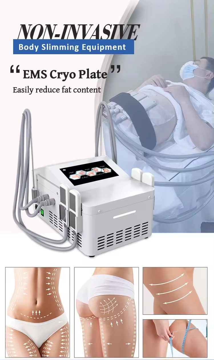 Cryo Ems Pads Therapy Cooling Plates Electronic Muscle Stimulate Body Slimming Sculpting Machine