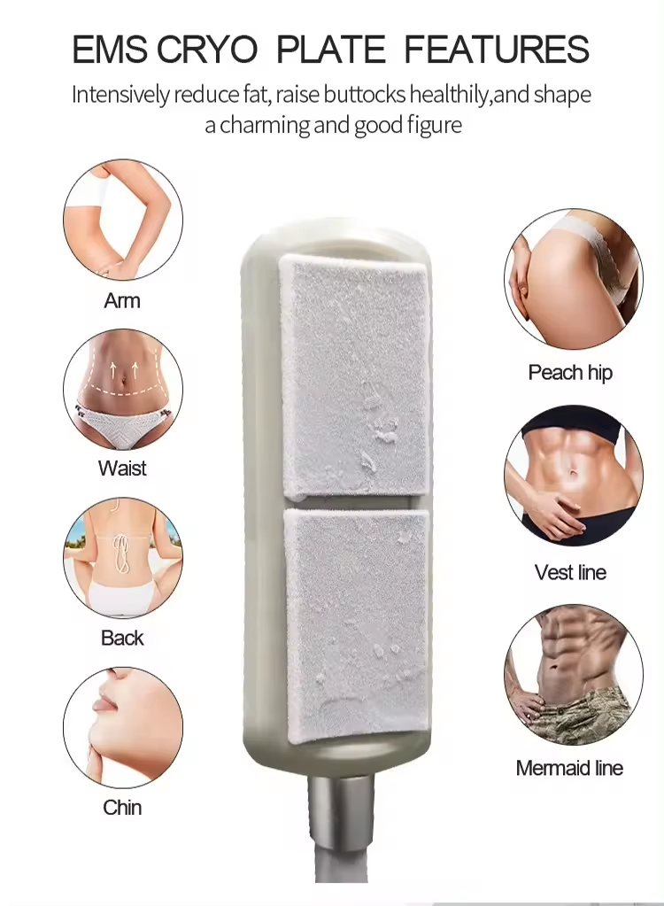 Cryo Ems Pads Therapy Cooling Plates Electronic Muscle Stimulate Body Slimming Sculpting Machine