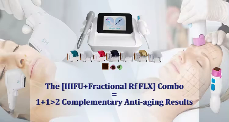 2 in 1 7D hifu RF face lift machine hifu face and body tighten Machine