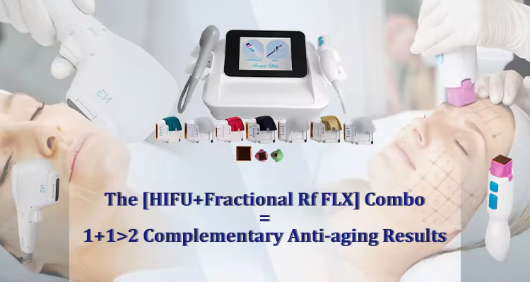 2 in 1 7D hifu RF face lift machine hifu face and body tighten Machine