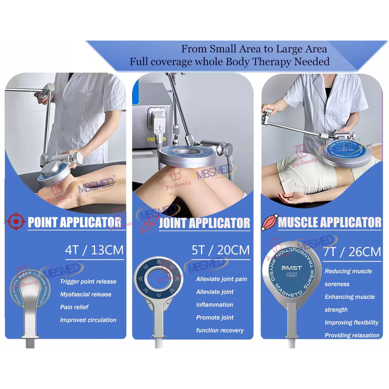 Extracorporeal Magneto-Transduction Therapy CE Certified Body Application Therapy with Pulsed Physio Magnetic Therapy