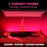 Infrared led red Light Therapy full body 660nm 850nm red light therapy panel with stand