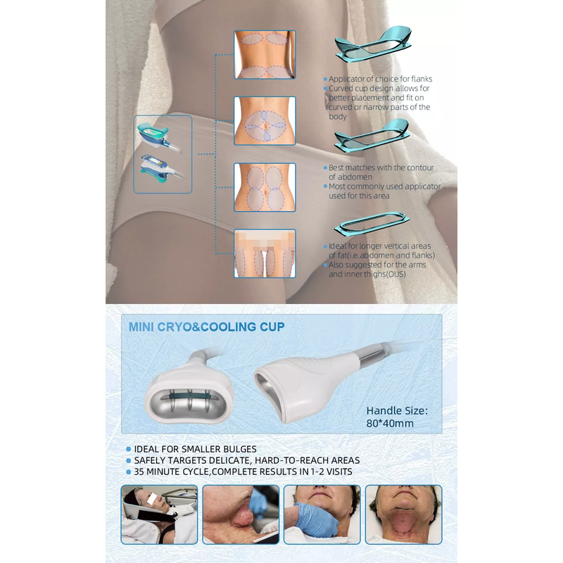 2022 Factory Sale 360 Cryolipolysis Slimming Machine / Fat Freezing Machine Cool Tech Cellulite Reduction