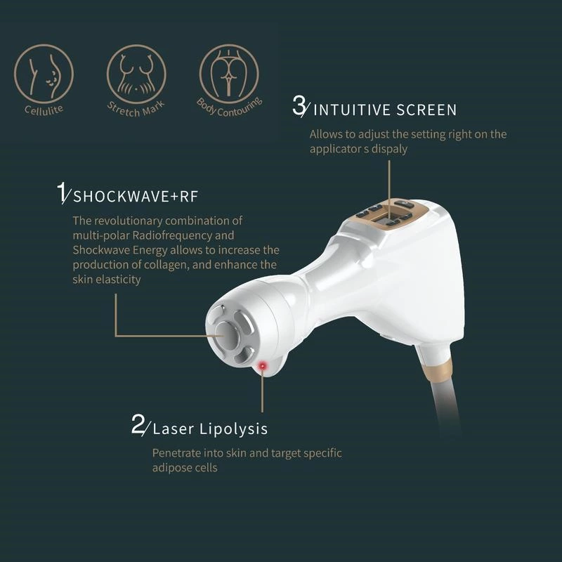 2 in 1 smas RF shockwave therapy machine for cellulite