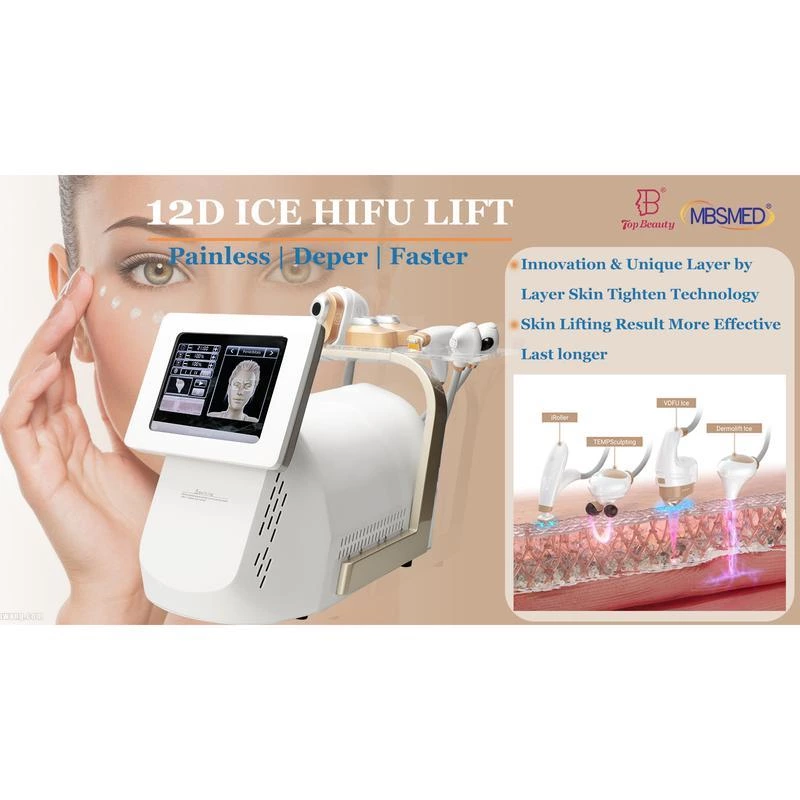 12D ICE hifu machine face lifting hifu Skin tighten HIFU machine