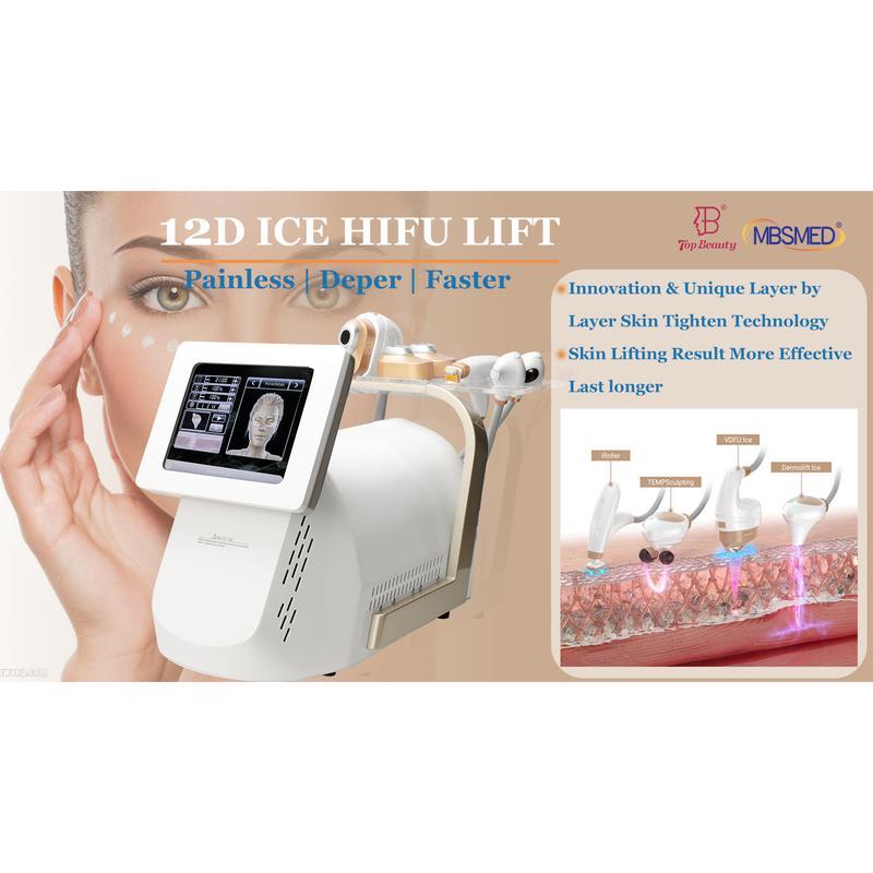 12D ICE hifu machine face lifting hifu Skin tighten HIFU machine