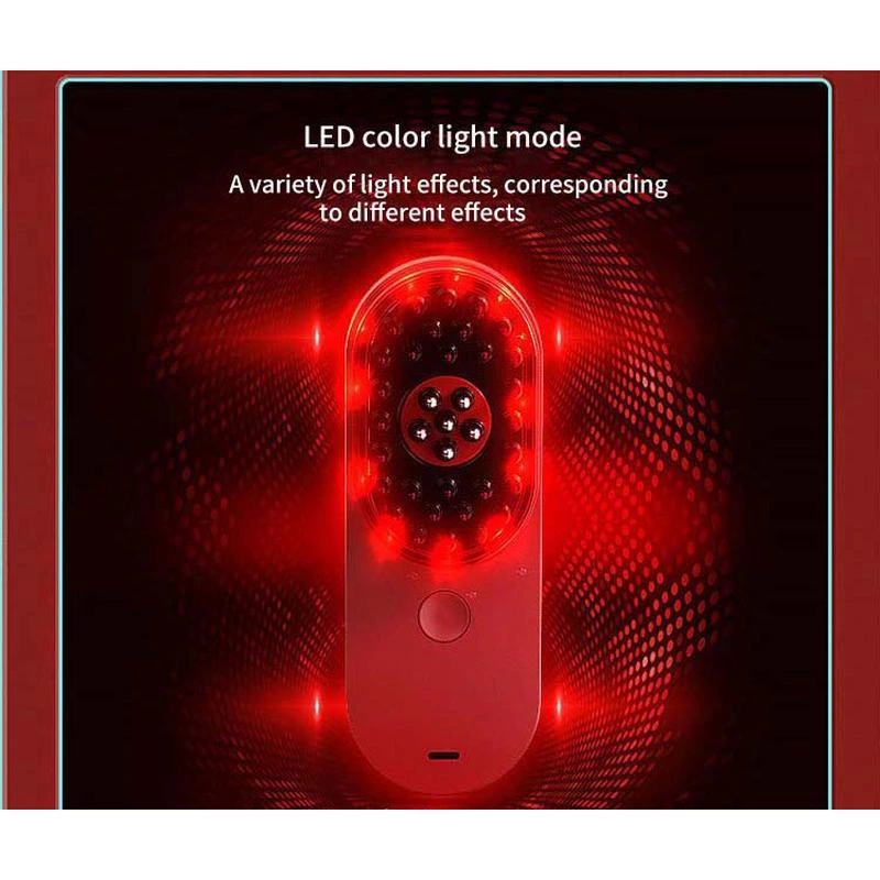 Portable Mini Electric Ionic Hair Brush Anti-Static Scalp Head Massage Comb Hair loss machine treatment Care