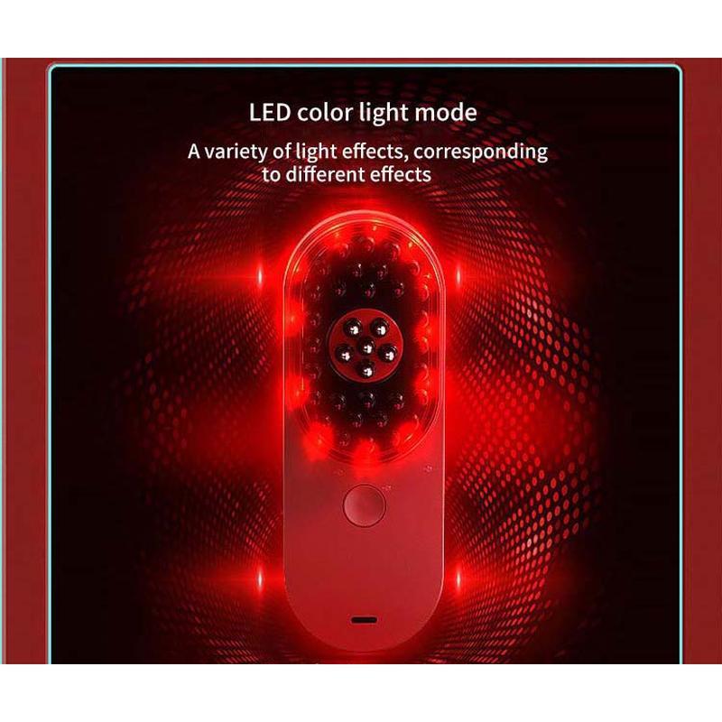 Portable Mini Electric Ionic Hair Brush Anti-Static Scalp Head Massage Comb Hair loss machine treatment Care
