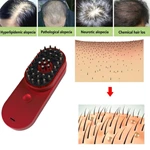 Portable Mini Electric Ionic Hair Brush Anti-Static Scalp Head Massage Comb Hair loss machine treatment Care