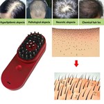 Portable Mini Electric Ionic Hair Brush Anti-Static Scalp Head Massage Comb Hair loss machine treatment Care