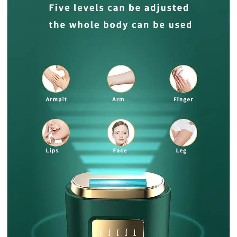 Drop Shipping Home Use 5th Gear Quartz Tube Mini Hair Removal Appliances Permanent Ipl Hair Removal Device Handset