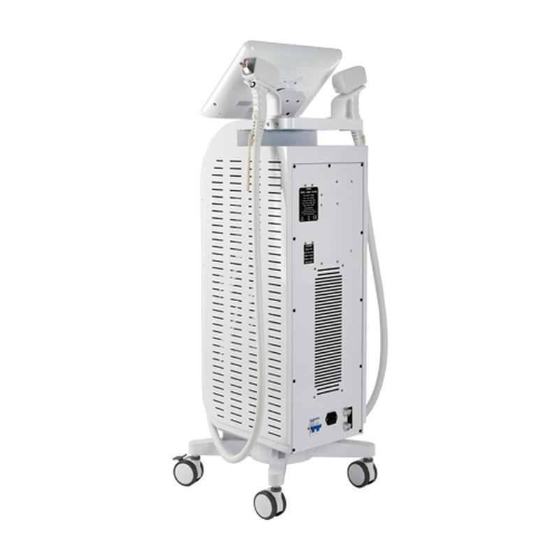 Multifunctional 2 in 1 yag 808 diode laser hair removal and tattoo machine for salon
