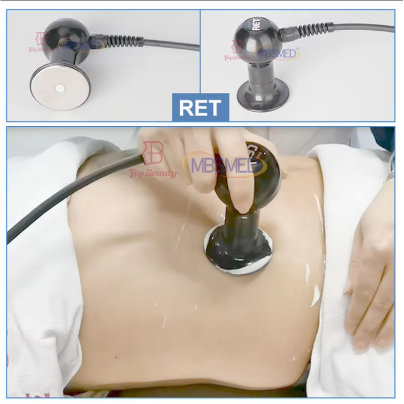 448khz Tecar Indiba Physiotherapy cet ret rf therapy pain relief rotation Roller machine