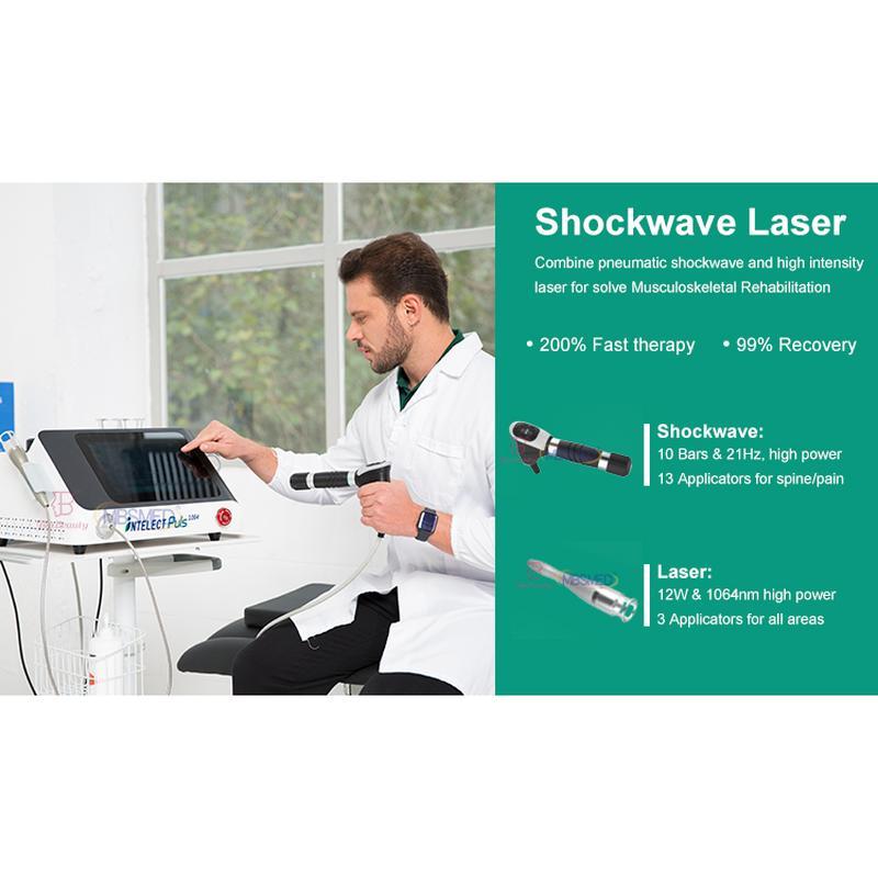 Professional Shock Wave Class 4 Laser Therapy For Physiotherapy Shockwave Eswt Rehabilitation Machine