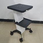 Aluminium White Salon Trolley Stand For Cavitation Beauty Machine Assembled Trolley Cart SPA