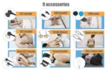 9-in-1 Tecar Therapy CET/RET + EMS + Wristband + Fascia Tool Body Pain Relief Machine