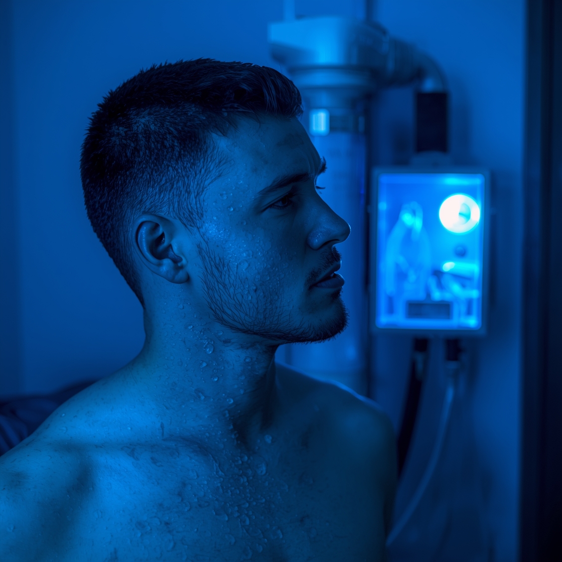 Video Nitrogen cryotherapy machine for anti-inflammatory and analgesic