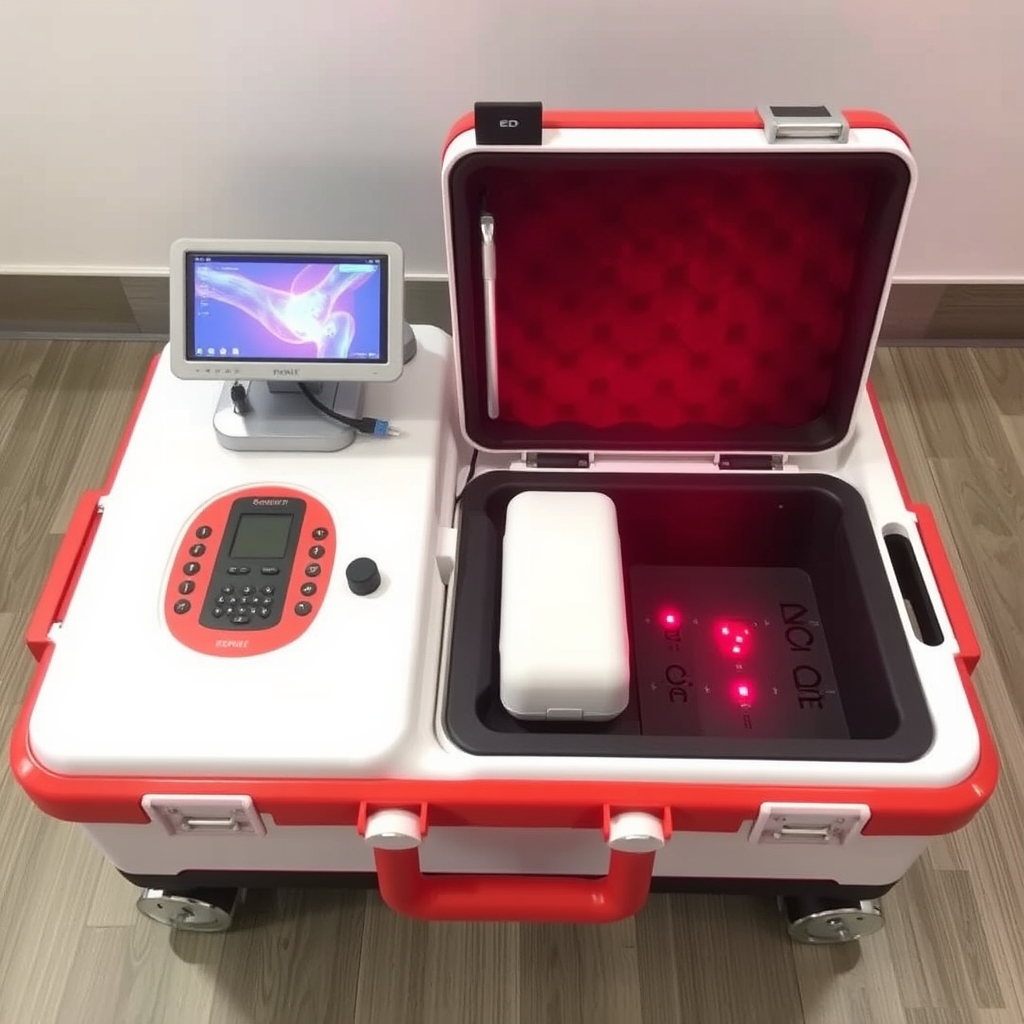 Video Carrybox Pain Relief Knee Pain Eswt ED Shockwave Therapy Machine