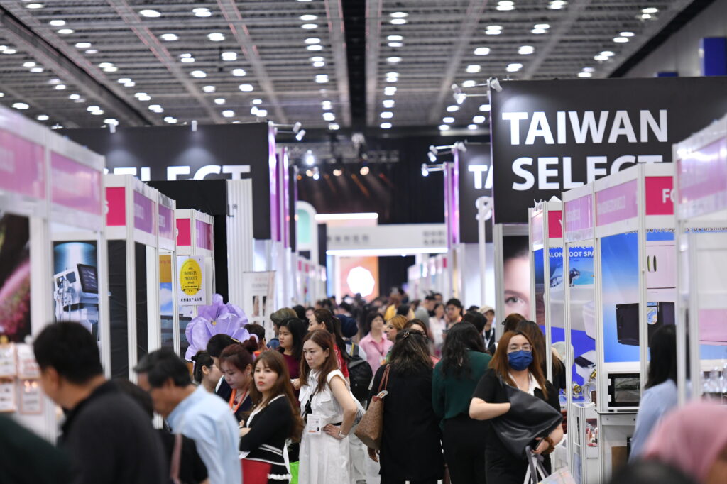 Beauty machine manufacturer display at Malaysian Beauty Trade Show