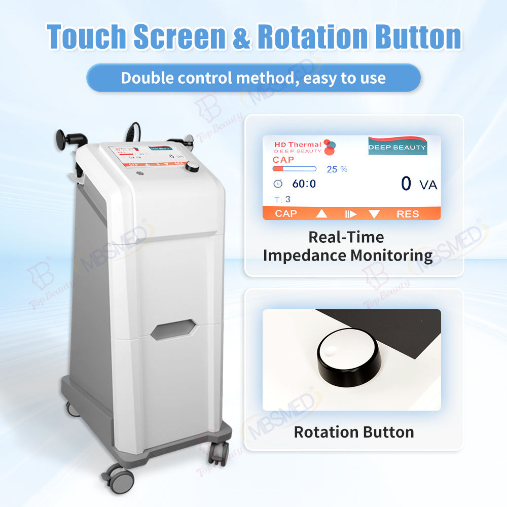 Vertical 448kHZ Tecar CET RET Therapy Device