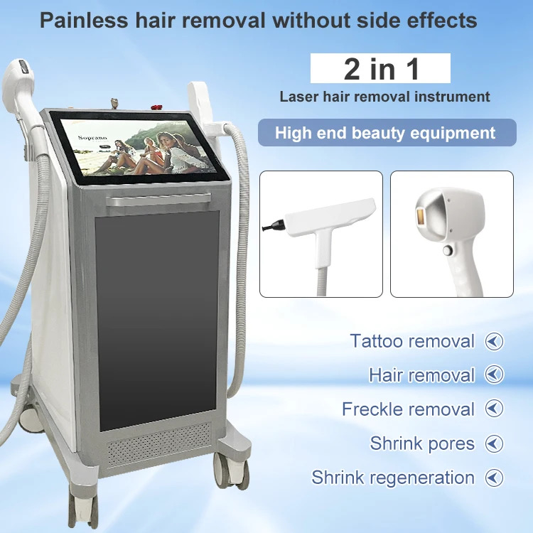2 in 1 755 808 1064nm Triple Wavelength Laser for Hair Removal