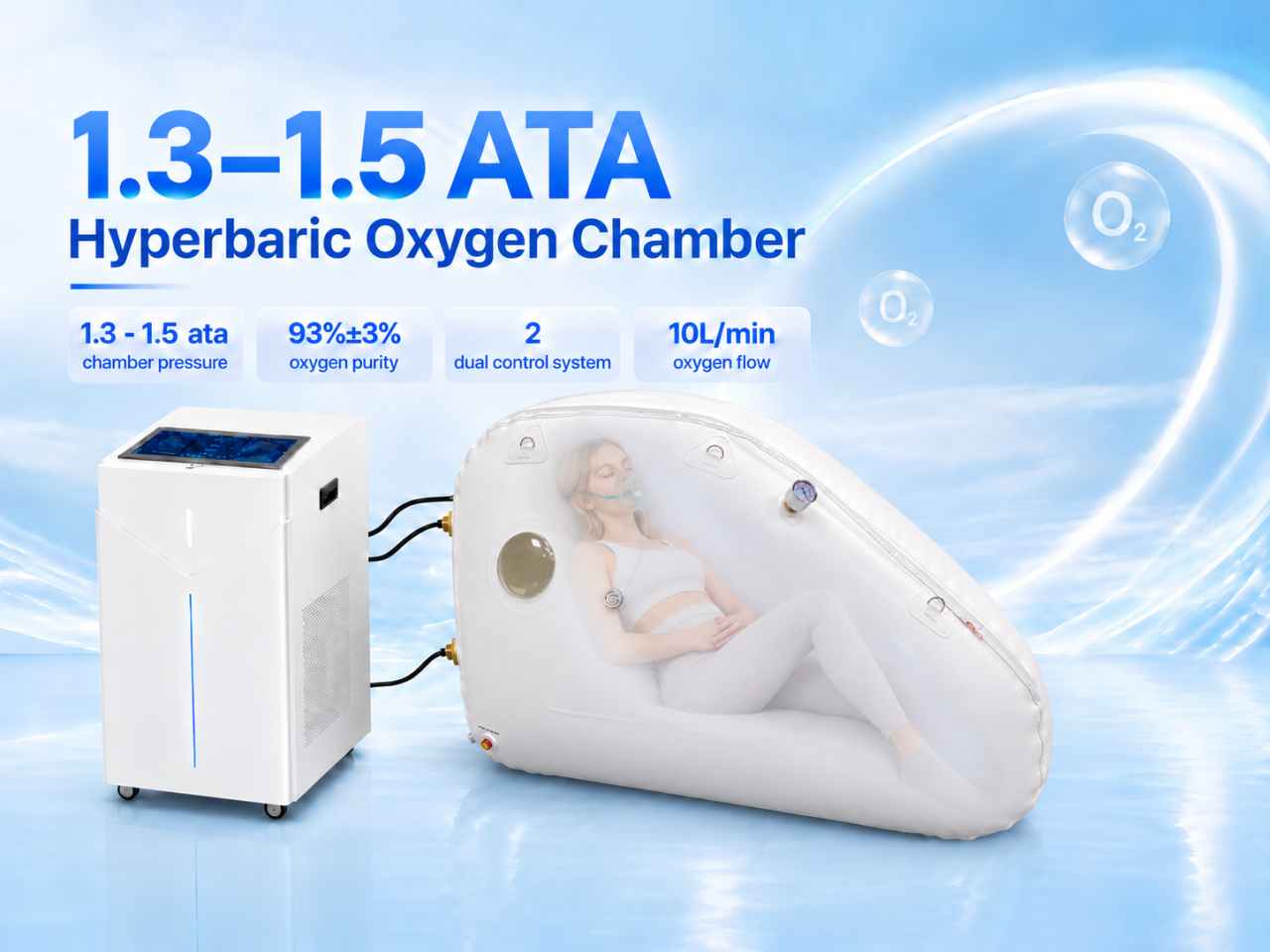 personal & clinic use Sitting Type Hyperbaric Oxygen Chamber