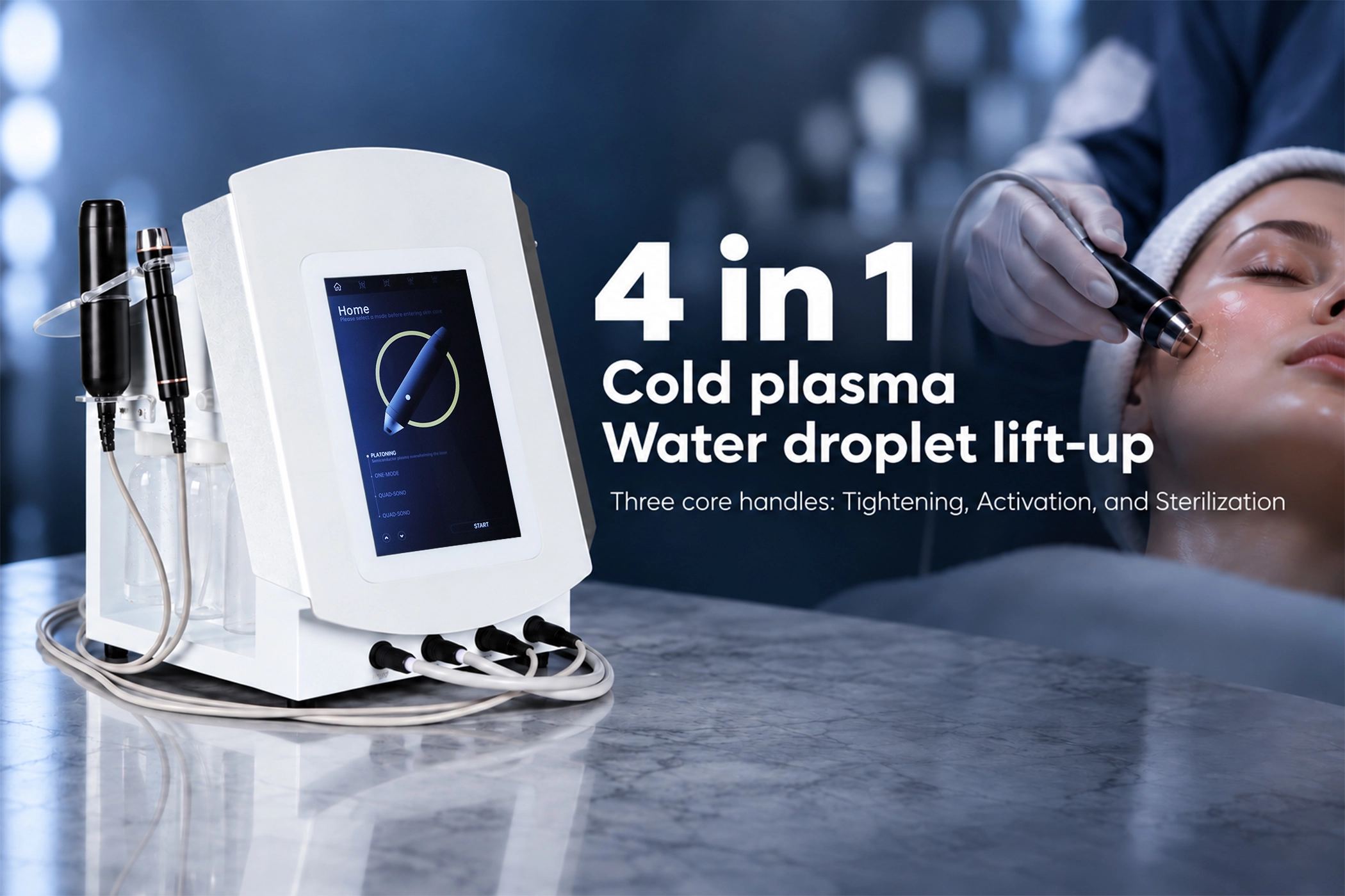 LDMTB Multifunction Ultrasonic Acne Scar Remove Cold Plasma Facial Machine