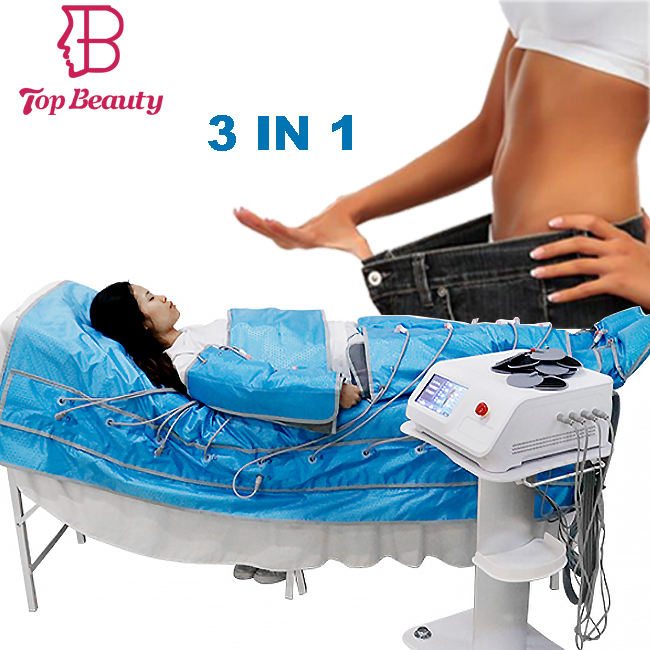 3 in 1 Infrared EMS Pressotherapy Body Slimming Suit  Lymphatic Drainage  Machine