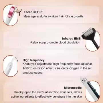 4 In 1 TECAR 448khz Hair Loss Treatment Machine