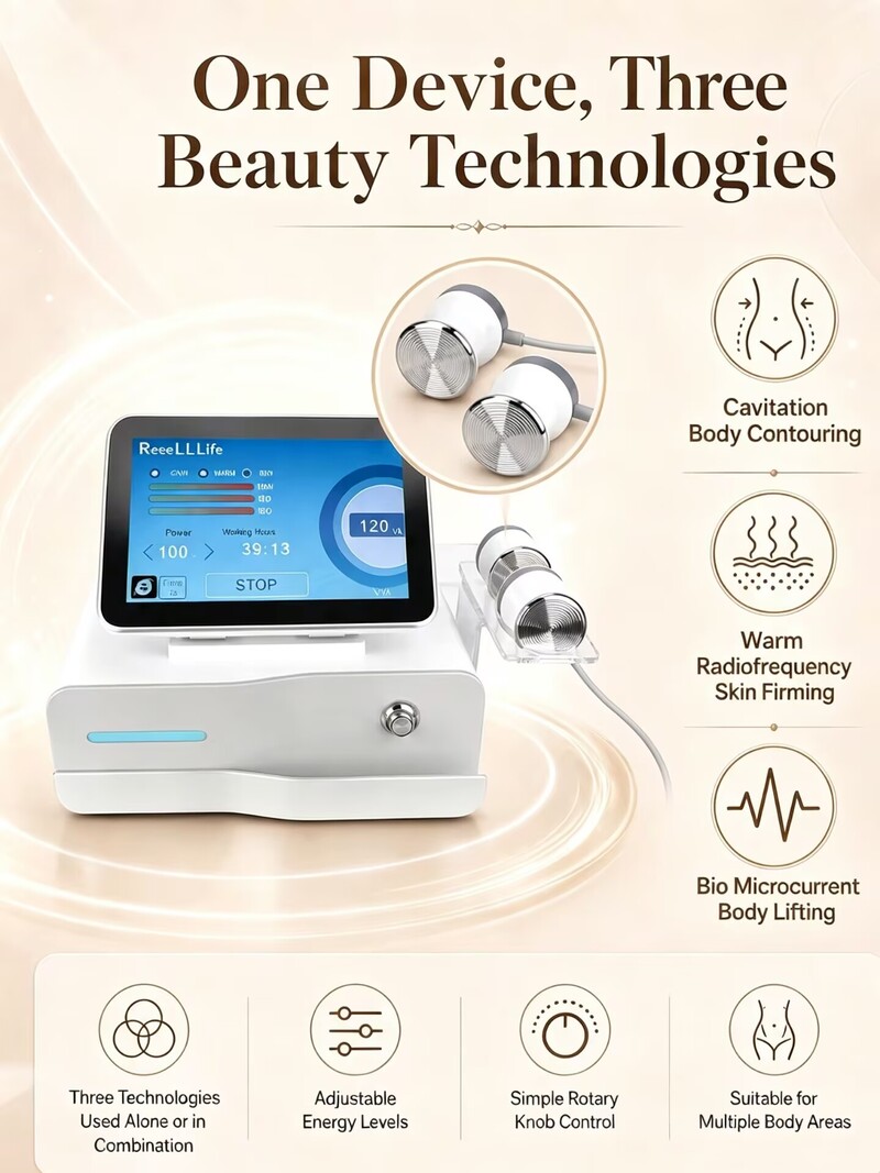 3 in 1 Cavitation RF EMS Machine for Body Contouring Beauty Salon