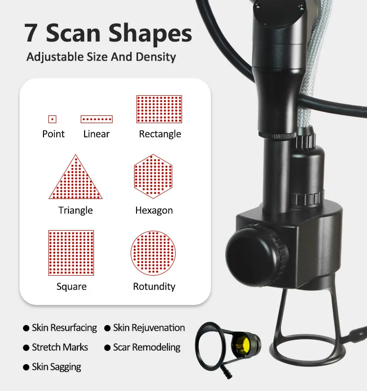 Vertical Fractional CO2 Laser Skin Rejuvenation Vaginal Tightening  Machine