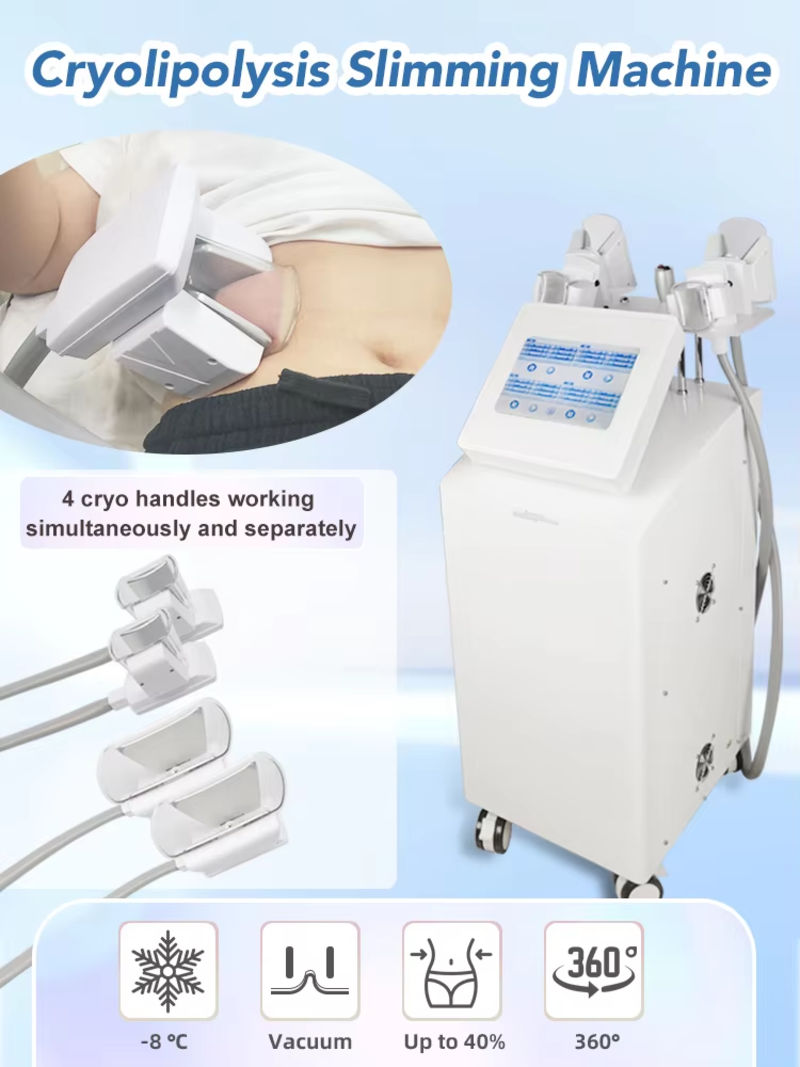 4 Handles Multifunctional Body Shape 360 Cool Cryolipolysis Slimming Machine