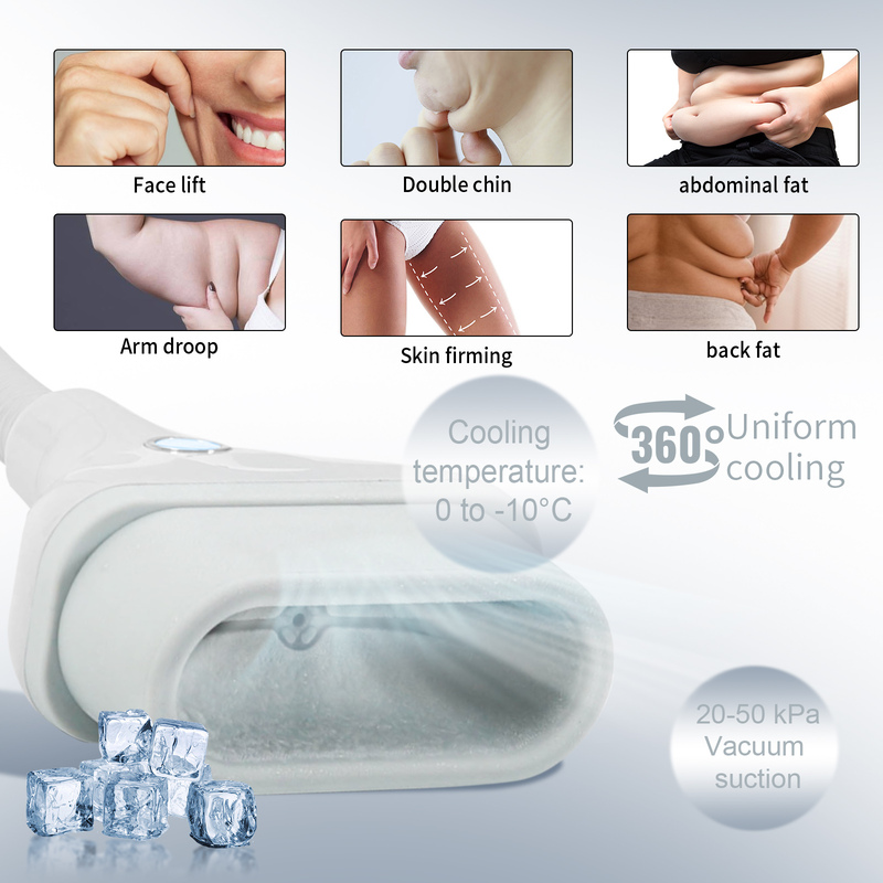360 Cryolipolysis Fat Loss Dual Cooling machine with 4 handpieces