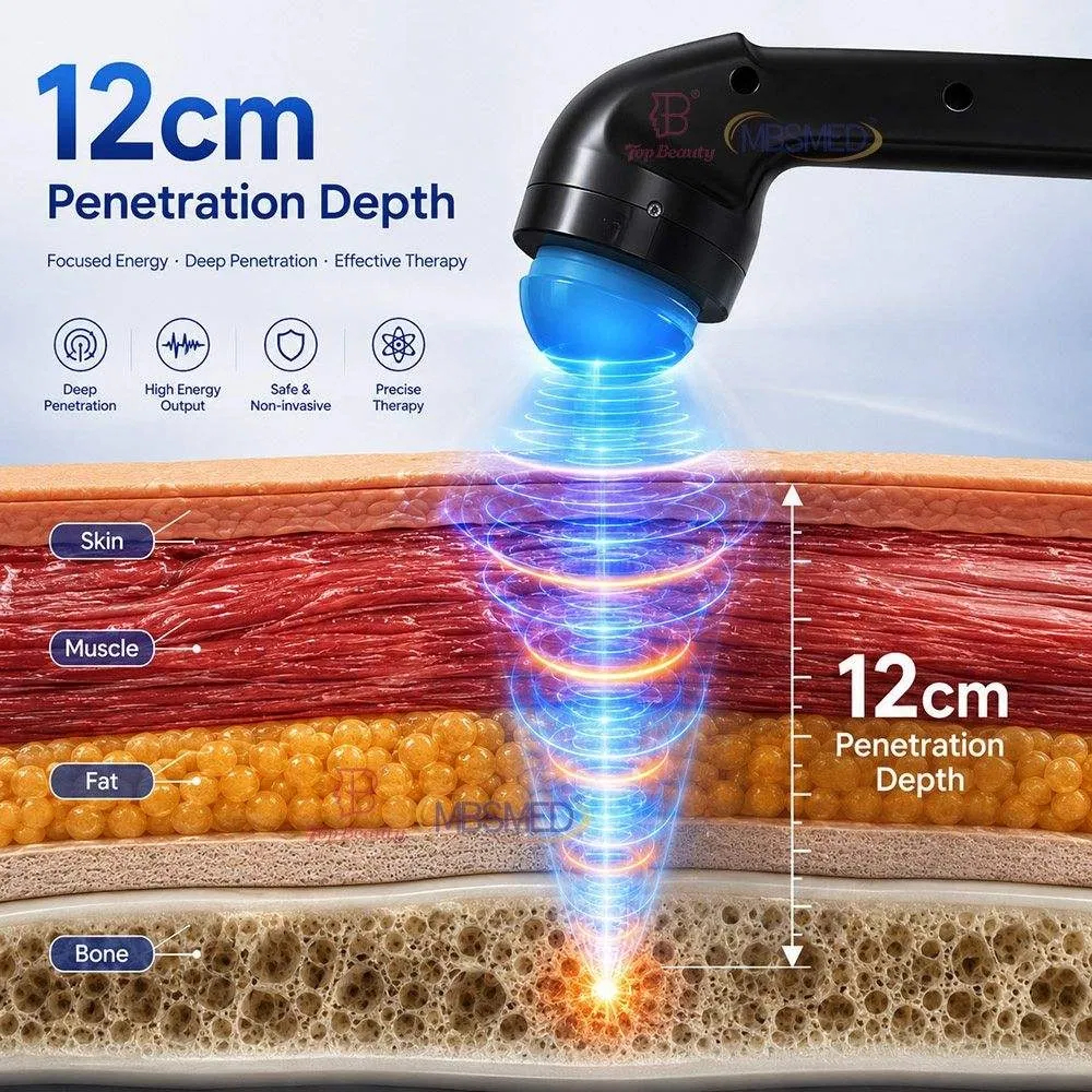 Deepwave Gen 3 Electromagnetic Focused Shockwave Machine Calcific Fibroblasts