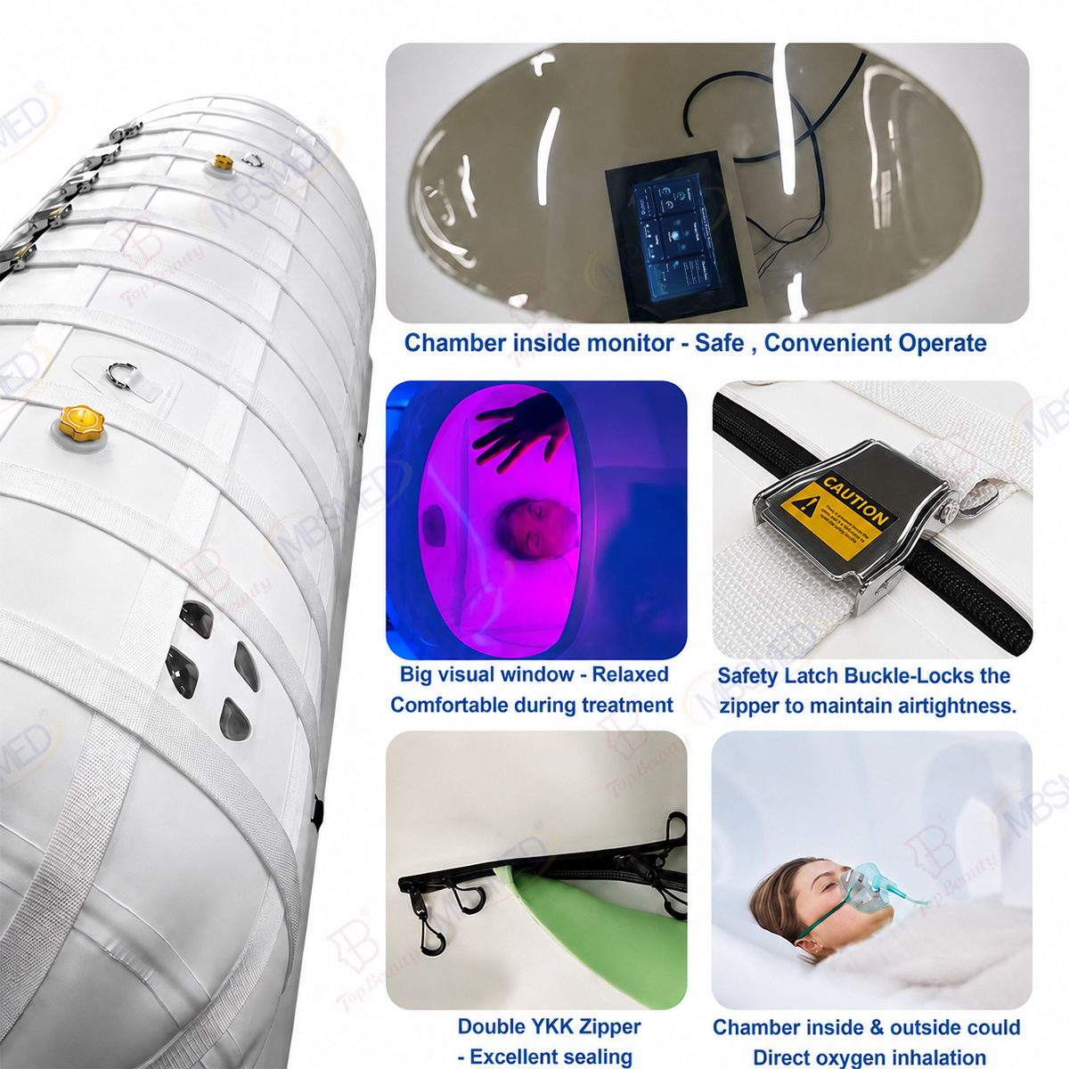 2.0ATA Hyperbaric Oxygen Chamber HBOT Cabin Sofy Shell At Home
